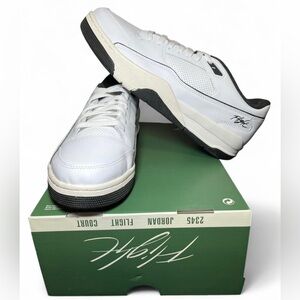 Jordan Flight Court White/Black - Brand New